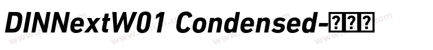 DINNextW01 Condensed字体转换